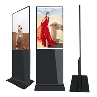 Pantalla Táctil Vertical de 55-65 Pulgadas para Publicidad en Interiores, Kiosco Digital con Pantalla LCD 4K, Gráficos Animados, Señalización Digital
