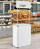 Portable Tradeshow Podium Table Affichage Exposition Comptoir Stand Stand Stand Foire avec Mur