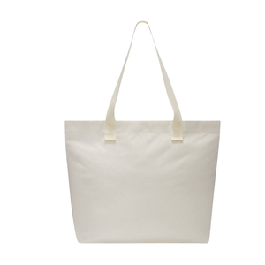 Sac fourre-tout en toile de couleur unie de taille personnalisée-Sac à provisions à bandoulière réutilisable uni avec logo | Vente en gros de sacs en toile personnalisables - Product Image 2