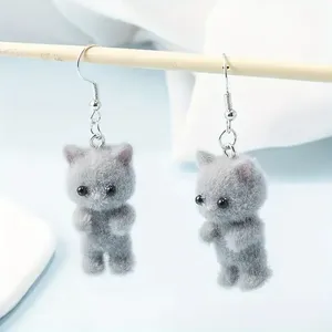<span class=keywords><strong>La</strong></span> mejor oferta <span class=keywords><strong>de</strong></span> pendientes <span class=keywords><strong>de</strong></span> gato 3D, nuevo diseño, bonitos pendientes <span class=keywords><strong>de</strong></span> resina flocados con perlas, pendientes <span class=keywords><strong>de</strong></span> animales <span class=keywords><strong>de</strong></span> dibujos animados para mujer y niña, regalo <span class=keywords><strong>de</strong></span> fiesta - Product Image 5
