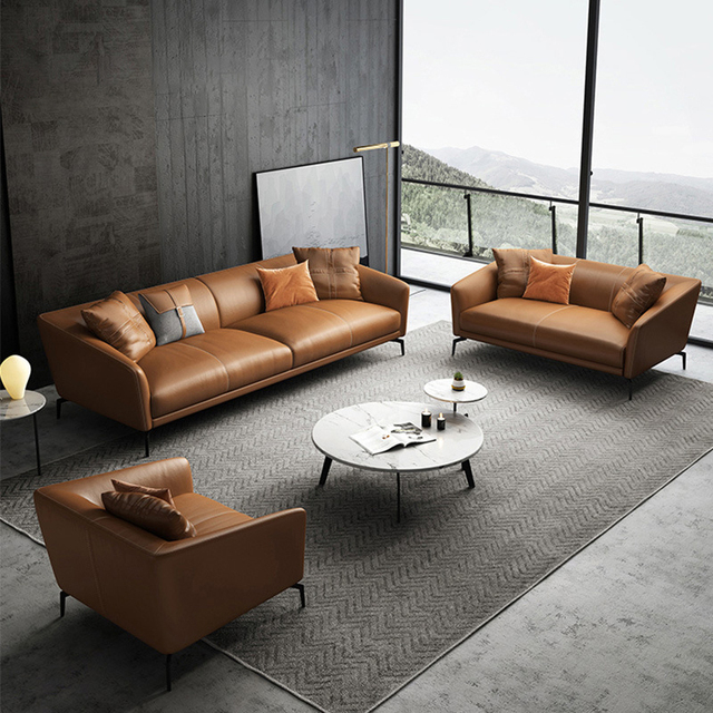 Luxury Modern PU Leather One Seat Sofa Cheap Living Room Furniture for Hotel School Use