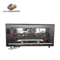 Machine plieuse-colleuse-agrafeuse pour cartons ondulés à double fonction, équipement de pliage, collage et agrafage de cartons