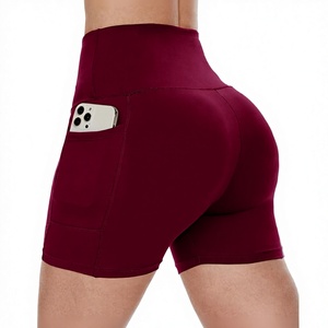 Wholesale Factory Direct Women's Cycling High Waisted Breathable <b>Tummy</b> <b>Control</b> Shorts Polyester/Spandex Running Athletic - Product Image 5