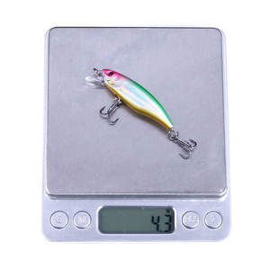 <span class=keywords><strong>Leurre</strong></span> 53mm 4.3g Minnow Crankbait artificiel coulant Wobbler pour la pêche au bar, à la truite en lac et en ruisseau en eau douce - Product Image 4