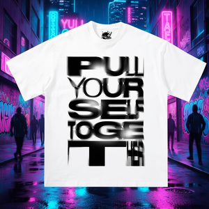 T-shirt Oversize con Grafica Testo Distorto Stile Streetwear Y2K - Maglietta Meme - Product Image 3