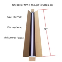 Film de protection de carrosserie automobile en PET violet d'été, film de protection anti-rayures, film changeant de couleur, auto-réparateur, résistant aux UV, vinyle pour véhicule, amovible