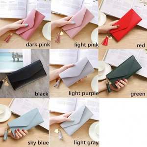 Cartera Larga de Mujer I-0182 con Borla, Cierre de Cremallera, Impermeable, de Cuero PU, con Tarjetero y Monedero - Product Image 6