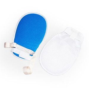 ถุงมือรัดแขนสีน้ำเงินพร้อมสายรัดสำหรับถอดท่อ ใช้ในทางการแพทย์ - Product Image 4