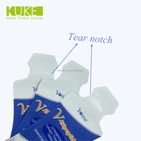 Sachets en plastique personnalisés de 10 ml, 15 ml, 20 ml pour gel énergétique liquide, boisson, avec bec verseur