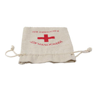 Bolsa con cordón de algodón y lona reciclable al por mayor, <span class=keywords><strong>kit</strong></span> de recuperación con logotipo impreso personalizado, bolsa de regalo - Product Image 6