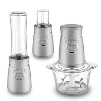 Mini presse-agrumes électrique complémentaire, 4 en 1, mixeur, robot ménager, hachoir à poudre, ail, cuisson rapide