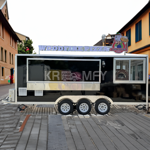 China multifunción móvil café comida rápida remolque móvil Hot Dog Pizza barbacoa camiones de comida con cocina completa para la venta - Product Image 4