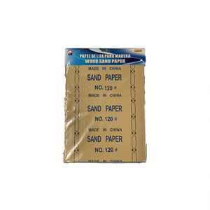 Carta vetrata per legno n. 120, grana 120, per lavorazione del legno, confezione da 12 pezzi, prodotta in Cina - Product Image 1