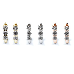 Boucles d'oreilles Huggie en or jaune 18K pour femme de bureau, bijoux fins brillants à prix d'usine, Design OME, offre spéciale - Product Image 4