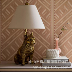 Lampada da Tavolo Creativa a Forma di Animale in Resina Pawdia, Lampada Decorativa <span class=keywords><strong>Gatto</strong></span> Cane per Comodino, Luce d'Atmosfera per Soggiorno e Camera da Letto, Guangdong - Product Image 2