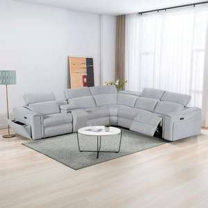 أريكة استرخاء كهربائية عصرية للركن بتصميم حديث لغرفة المعيشة، مجموعة كراسي قابلة للتعديل بالجملة - Product Image 4