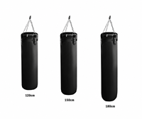 Sac de frappe lourd professionnel en PVC et cuir PU, écologique, pour entraînement de boxe, kickboxing, Muay Thai, usage domestique et en salle de sport