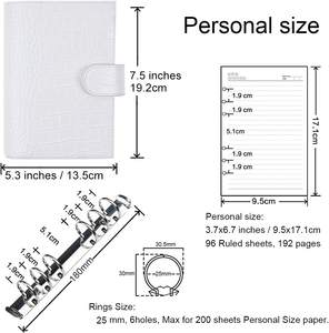 Plans de tampons juridiques A7 réguliers en gros avec logos personnalisés anneau individuel PP fil de couverture ou reliure de couture de selle - Product Image 5