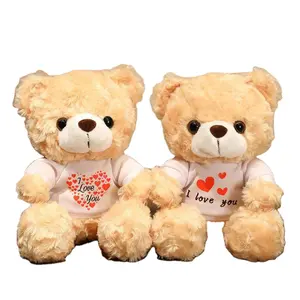 Regalo di san valentino orso 20/25cm orsacchiotto peluche peluche con bambole rosa per bambini bambini bambini ti amo regalo