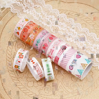 Set de Pegatinas Adhesivas Acrílicas Kawaii para Papelería con Dibujos Animados, Material BOPP, Transparentes y Resistentes para Estudiantes, Diario, Manualidades