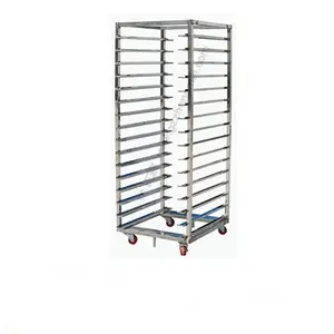 Manufacturer wholesale pastry foldable metal trolley