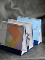 Kalender dinding cetak jam kalender barang promosi Custom cetak kantor kalender dinding