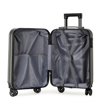 Nouvelle valise de cabine robuste et durable de 20 pouces, plusieurs couleurs, bagage de voyage léger pour étudiants.