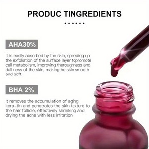 Sérum exfoliant pour le visage en vente directe d'usine, <span class=keywords><strong>AHA</strong></span> <span class=keywords><strong>30</strong></span>% + BHA 2%, <span class=keywords><strong>solution</strong></span> exfoliante, nettoyage en profondeur, resserre les pores, éclaircit la peau - Product Image 2