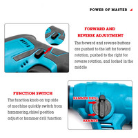 21V OEM 5C batterie au Lithium marteau électrique perceuse à percussion forage mural vis d'expansion béton outil électrique