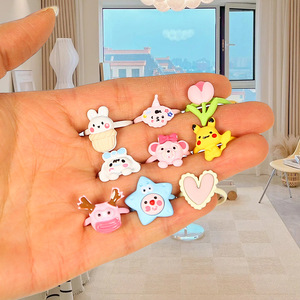 Cartoon Alloy Ring Set For Children <b>Mixed</b> Colors Zinc Alloy Jewelry Gift <b>Box</b> Princess Birthday Present - Product Image 2