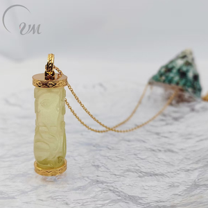 Bijoux UM Argent 925 Plaqué Or Vente en Gros Pendentif en Cristal de Souris du Zodiaque de Style Chinois Unisexe/Hommes/Femmes Porté Quotidien - Product Image 2