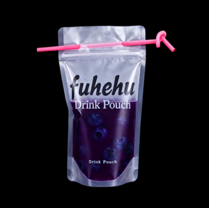 Emballage de jus de boisson de qualité alimentaire personnalisé sans BPA pour sac pochette à boire avec paille jus de boisson de refroidissement d'été - Product Image 1