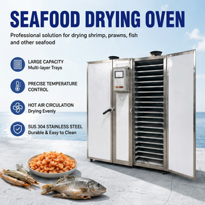 Máquina de Secado de Mariscos de Acero Inoxidable Anticorrosión, Horno Deshidratador Comercial de Pescado y Camarones para Productos Marinos - Product Image 3