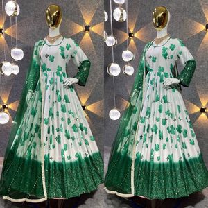 ชุดสูท anarkali สำหรับผู้หญิงชุดผ้าฝ้ายสำหรับผู้หญิงจากผู้ผลิตอินเดีย - Product Image 4