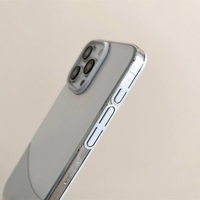 Étuis de téléphone portable de couleur transparente monobloc de luxe pour iPhone 17 16 15 14 13 12 11 Pro Max Slim Clear Hard PC Back Cover