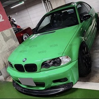 Pour BMW Série 3 E46 M3 1999-2006, lèvre avant en fibre de carbone de style CSL, pare-chocs avant, lèvre de spoiler, séparateurs, ailerons, pièces de voiture