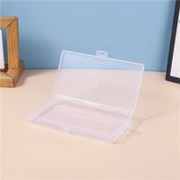 Boîte d'emballage vide en plastique transparent pour composants électroniques, boîte de rangement pour fournitures de bureau et étiquettes de classement