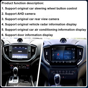Android màn hình cảm ứng Auto <span class=keywords><strong>stereo</strong></span> đa phương tiện Video <span class=keywords><strong>Player</strong></span> GPS navigation không dây Carplay đài phát thanh xe cho MASERATI Ghibli 2013-2016 - Product Image 4