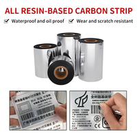 Produsen Pabrik Pita Resin Lilin Transfer Termal 40/50/60/70/80/90/100/110Mm * 300M untuk Printer Barcode