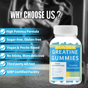 OEM al por mayor suplemento dietético nutrición creatina monohidrato gomitas apoya el crecimiento muscular fuerza caramelo de goma - Product Image 2