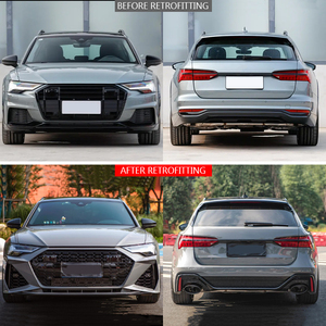 Kit de carrocería para Audi A6, actualización de modificación de coche 2019-2024, parrilla delantera, parachoques trasero, alerón trasero. - Product Image 2