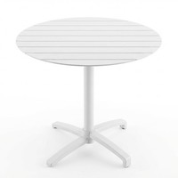 Table pliante empilable en aluminium pleine aluminium Lifepursue pour l'extérieur