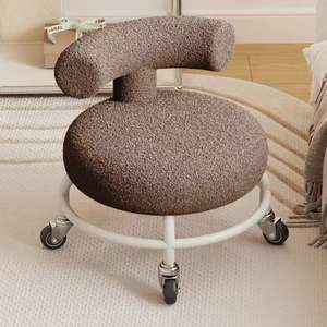 Petit ménage universel tissu <span class=keywords><strong>chaise</strong></span> d'apprentissage roue de poulie paresseuse pour beauté couture patinage à roulettes petit tabouret fonction de stockage - Product Image 1
