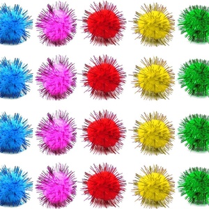 ขายส่งลูกบอลปอมปอมทำมือจากโพลีเอสเตอร์ 100+ ชิ้น คละสี ของเล่นนุ่มนิ่ม สำหรับงานอดิเรก งานฝีมือสร้างสรรค์ DIY - Product Image 2