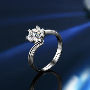 <span class=keywords><strong>2023</strong></span> gros diamant bague bijoux cadeaux pour femmes hommes 925 argent Sterling blanc princesse coupe Moissanite anneau boucles d'oreilles collier - Product Image 3