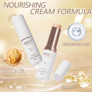 Base de Maquillaje en Barra Blanca Brillante y Cremosa, Cobertura Total, Resistente al Agua, 6 Tonos, Base de Maquillaje Vegana que <span class=keywords><strong>Cubre</strong></span> <span class=keywords><strong>Imperfecciones</strong></span> - Product Image 1