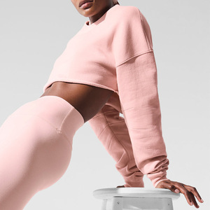 Mùa Thu Phong Cách Phụ Nữ Chạy Lỏng Dài Tay Áo Hoạt Động Mặc Vòng Cổ Áo T-Shirt Tập Luyện Yoga Tập Thể Dục Phòng Tập Thể Dục Hàng Đầu - Product Image 5