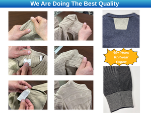 <span class=keywords><strong>Cardigan</strong></span> rayé pour <span class=keywords><strong>femme</strong></span> Pull <span class=keywords><strong>Vintage</strong></span> à manches longues boutonné col en V Cardigans en tricot - Product Image 6