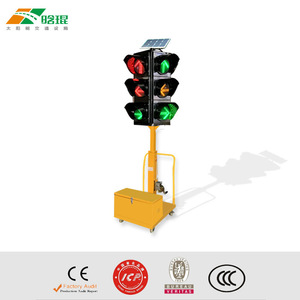 Feux de signalisation solaires portables à LED pour avertissement de travaux routiers - Product Image 5