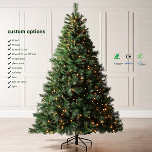Árbol <span class=keywords><strong>de</strong></span> Navidad Artificial <span class=keywords><strong>de</strong></span> Lujo con <span class=keywords><strong>Agujas</strong></span> <span class=keywords><strong>de</strong></span> Pino, Fácil <span class=keywords><strong>de</strong></span> Montar en 3 Pasos, Sin Caída <span class=keywords><strong>de</strong></span> Hojas, Sin Espacios, <span class=keywords><strong>de</strong></span> PE, PVC, PET, con Tacto Real - Product Image 1